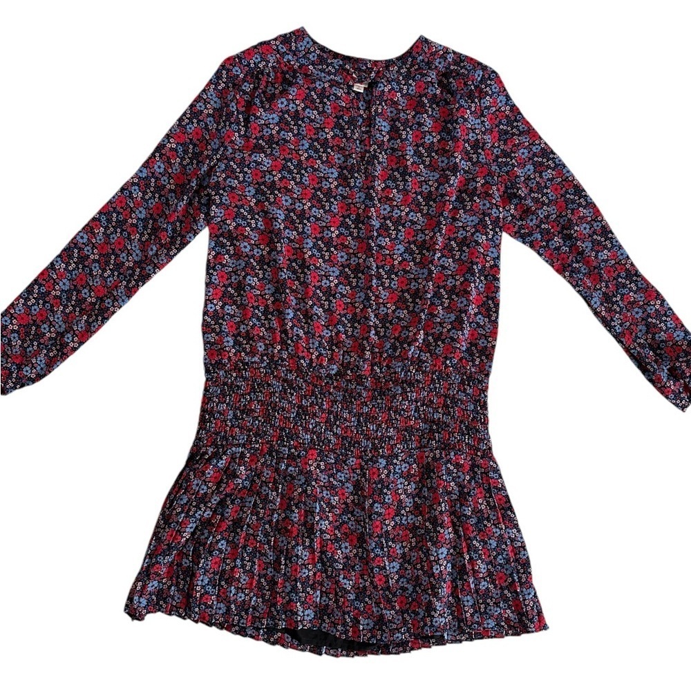 GAP Women Pleated Red Floral Dress M - Picture 17 of 17
